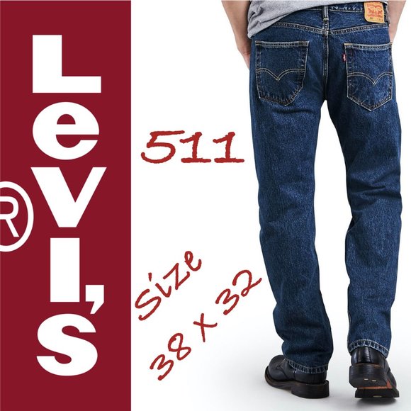 Levi's Other - NWOT Levi's 511 Dark Stonewash Jeans Size 38 x 32